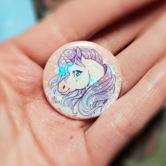 Badge/Magnet brillant • Licorne – Image 4