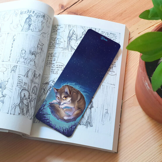Marque-Page Poche • Loup Nuit