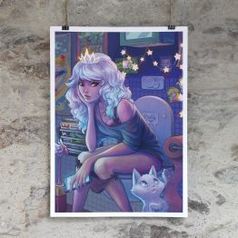 Poster accroché Princesse Moderne