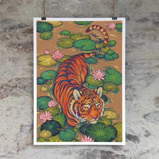 Poster • Tigre Nénuphars