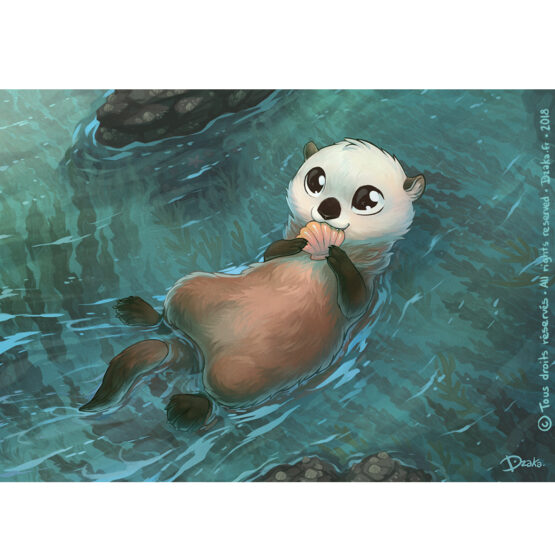 Carte • Loutre sur le Dos – Image 3