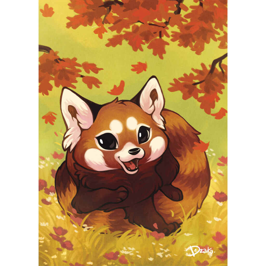 Carte • Panda Roux Automne Dzaka
