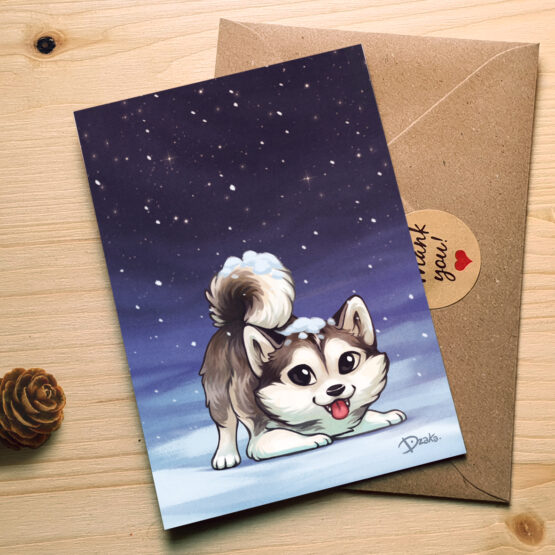 Carte • Malamute Chibi