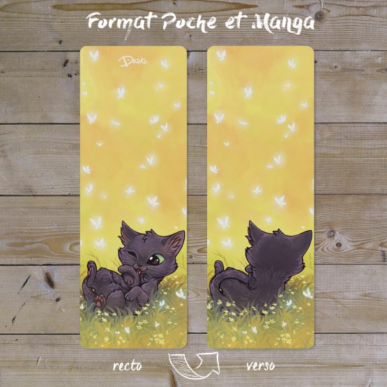 Marque-Page Poche • Chat Noir Papillons – Image 2