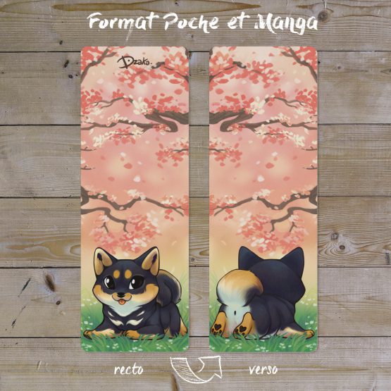 Marque-Page Poche • Shiba Noir Feu – Image 2