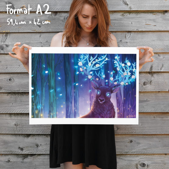 Poster • Cerf aux Bois Fleuris – Image 2