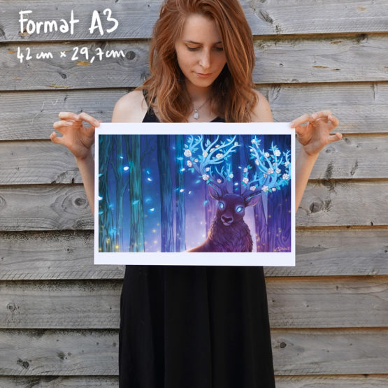 Poster • Cerf aux Bois Fleuris – Image 3