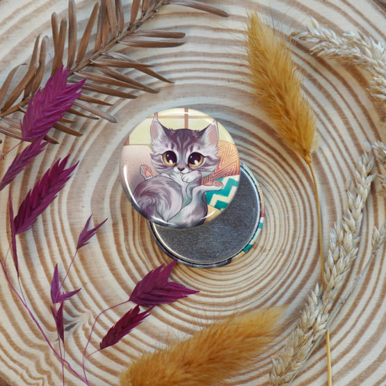 Badge/Magnet • Chat Gris – Image 3