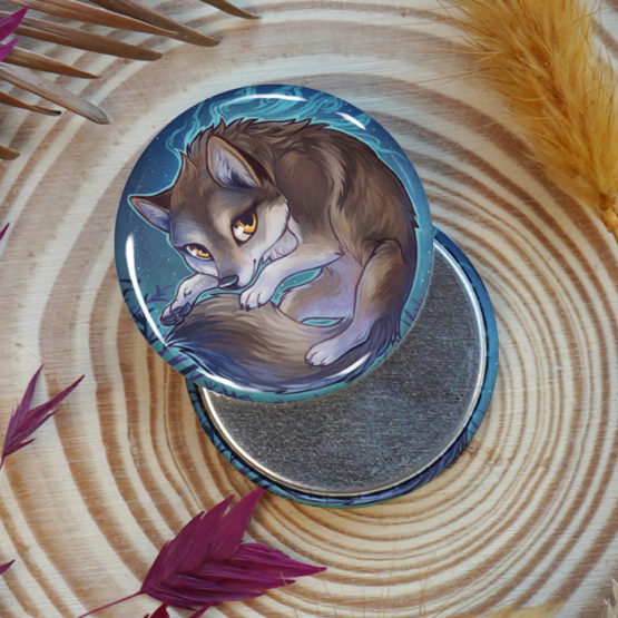 Badge/Magnet • Loup Nuit