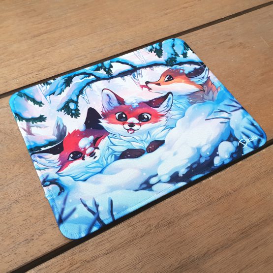 Tapis de Souris • Renardeaux de Noël – Image 5