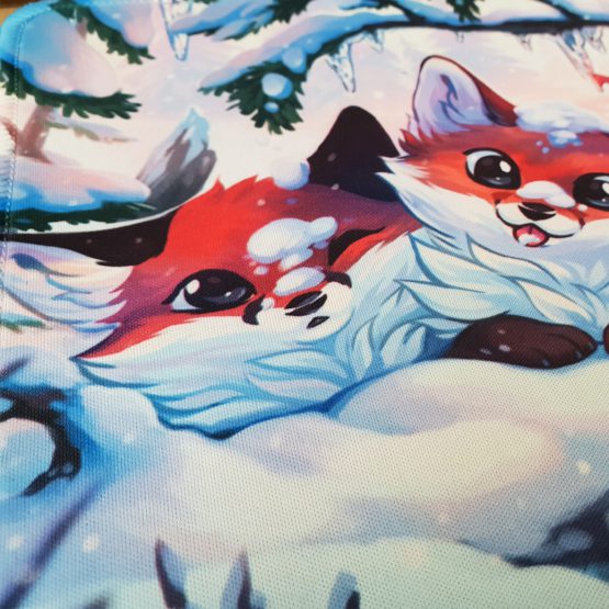 Tapis de Souris • Renardeaux de Noël – Image 7