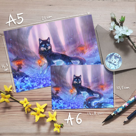 Carte • Loup Lanterne – Image 2