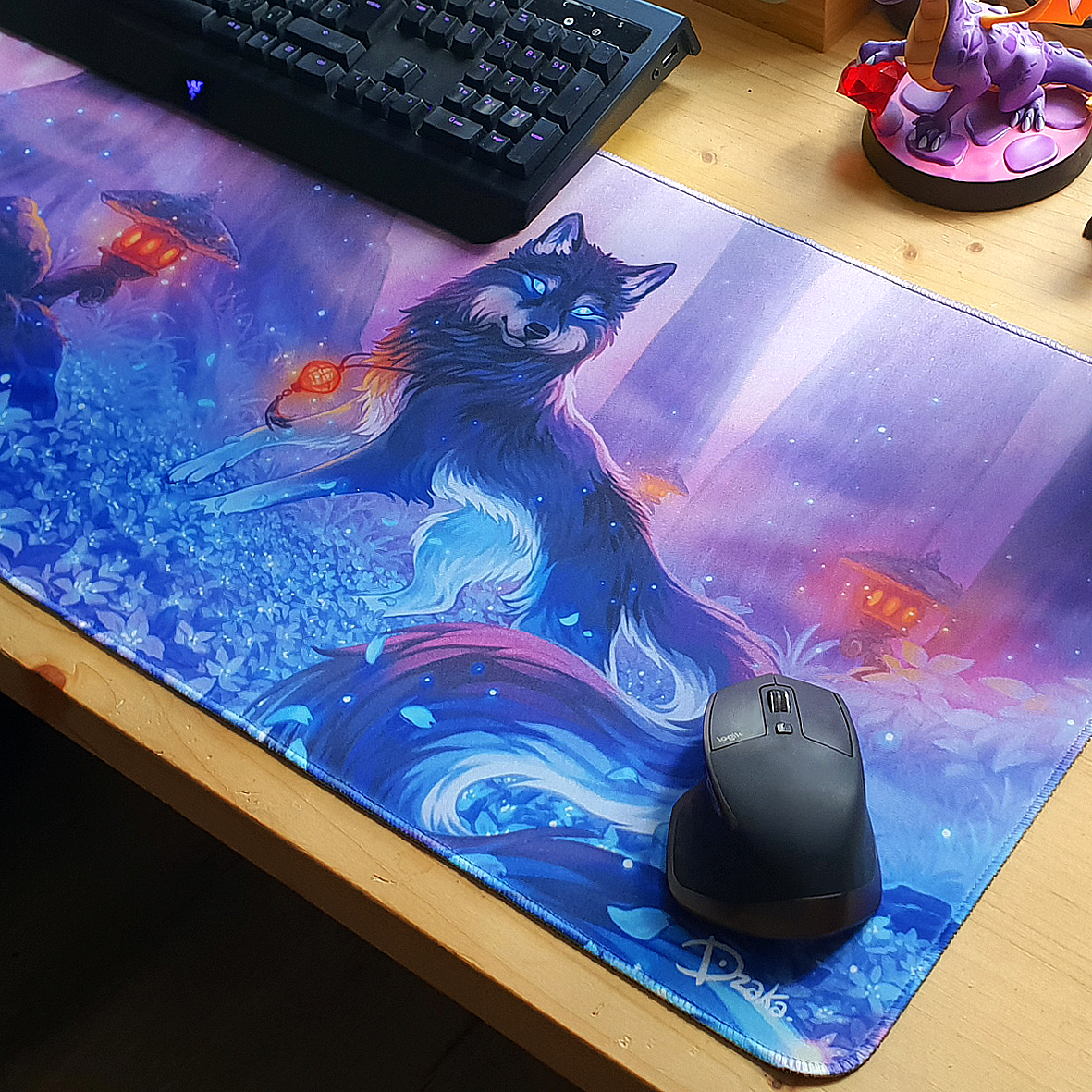 Tapis de souris XXL • Loup Lanterne