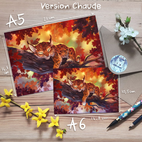 Carte • Lynx Automne (2 variantes) – Image 5