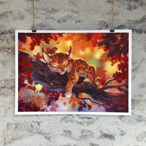 Poster • Lynx Automne (2 variantes) – Image 2