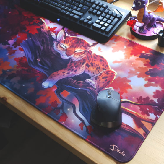 Tapis de souris XXL • Lynx Automne