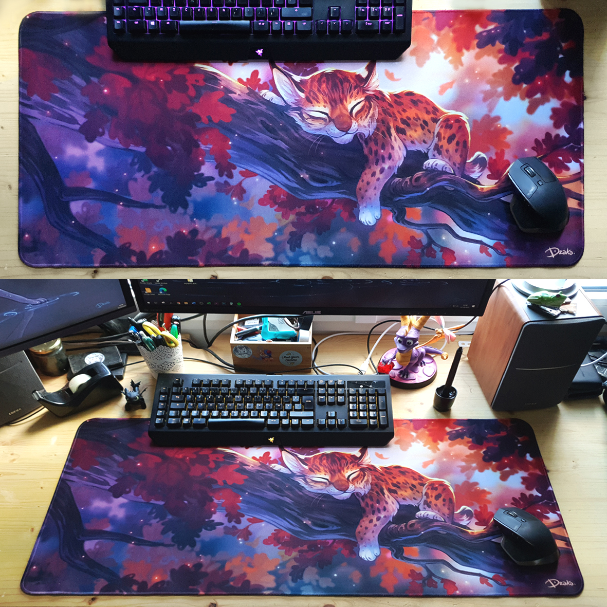 Tapis de souris XXL • Volcanic Anivia – Dzaka