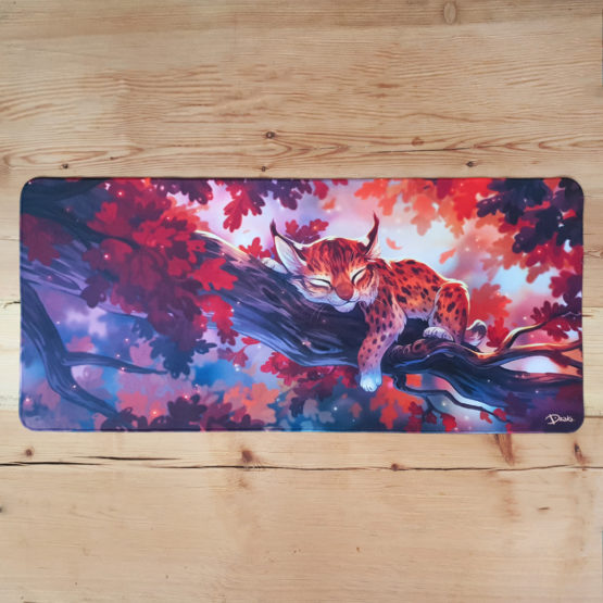 Tapis de souris XXL • Lynx Automne – Image 3