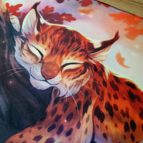 Tapis de souris XXL • Lynx Automne – Image 4