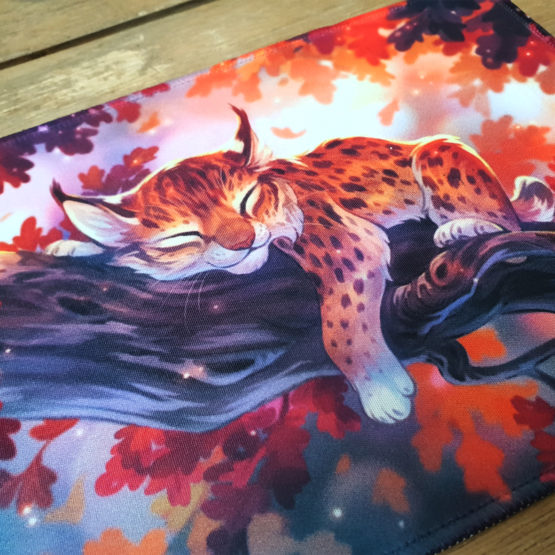 Tapis de Souris • Lynx Automne – Image 4