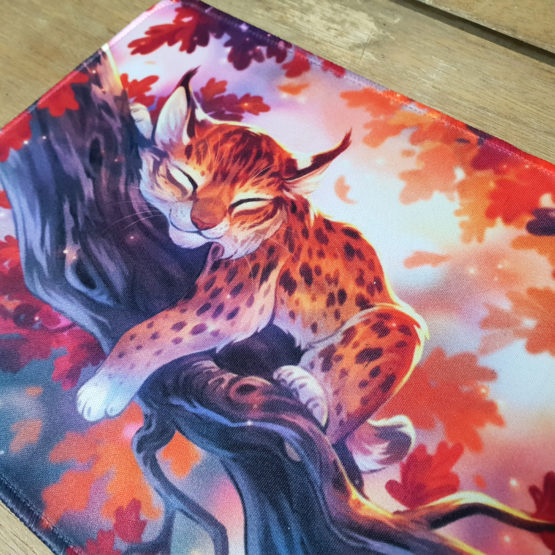 Tapis de Souris • Lynx Automne – Image 3