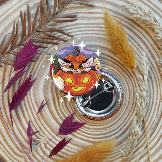 Badge/Magnet • Fox Pumpkin – Image 4