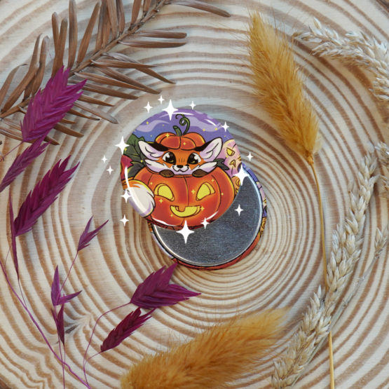 Badge/Magnet • Fox Pumpkin – Image 5