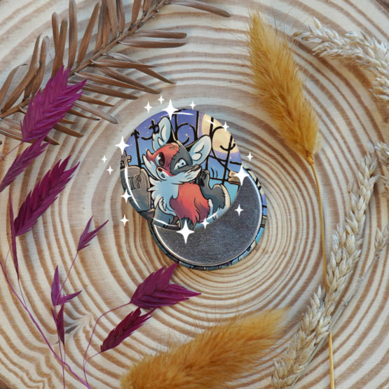 Badge/Magnet • Fox Zombie – Image 3