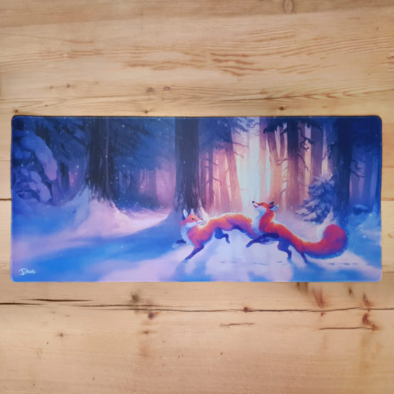 Tapis de souris XXL • Renards Premières Neiges – Image 4