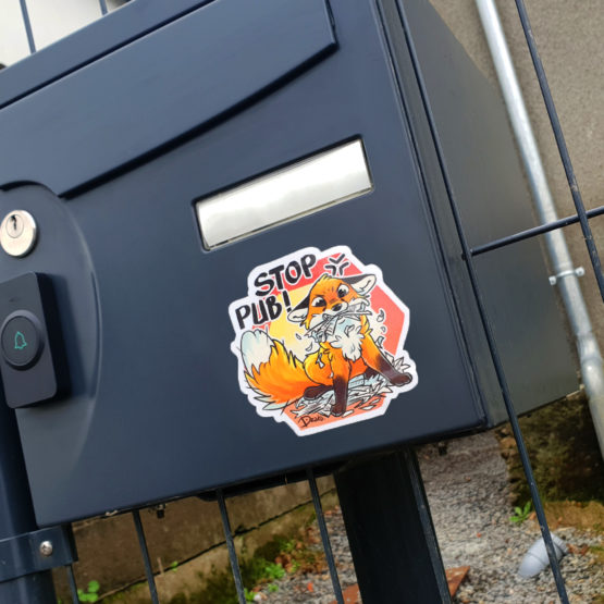 Stickers Stop Pub • Renard Ecolo – Image 5