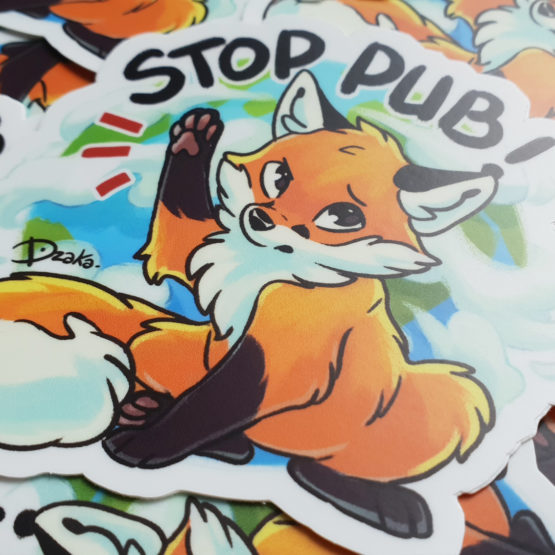 Stickers Stop Pub • Renard Ecolo – Image 2
