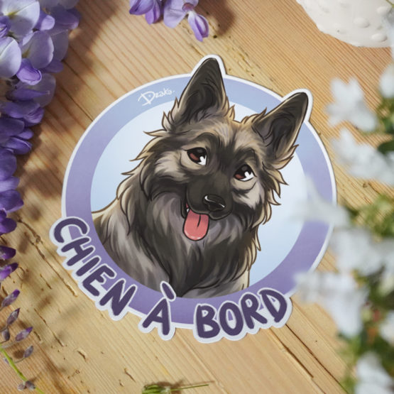 Sticker Auto • Altdeutsche Schaferhunde • 3 Coloris – Image 2