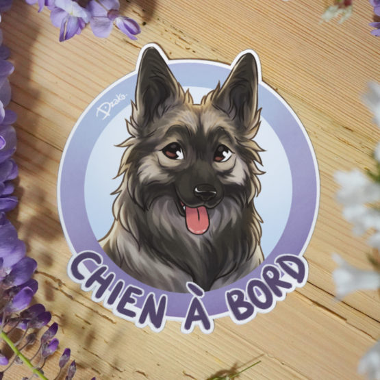 Sticker Auto • Altdeutsche Schaferhunde • 3 Coloris – Image 3