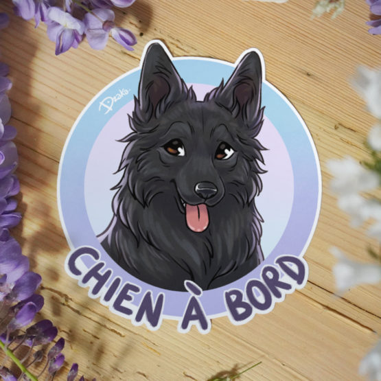Sticker Auto • Altdeutsche Schaferhunde • 3 Coloris – Image 4