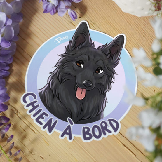 Sticker Auto • Altdeutsche Schaferhunde • 3 Coloris – Image 5