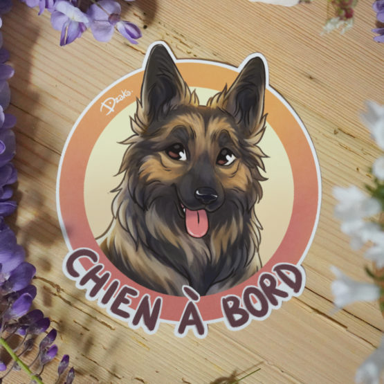 Sticker Auto • Altdeutsche Schaferhunde • 3 Coloris – Image 6