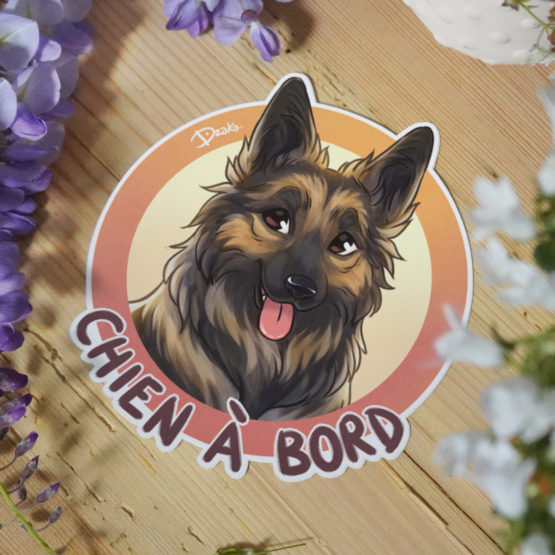 Sticker Auto • Altdeutsche Schaferhunde • 3 Coloris – Image 7