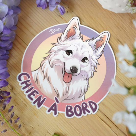Sticker Auto • Berger Blanc Suisse – Image 3