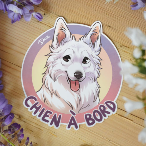 Sticker Auto • Berger Blanc Suisse – Image 2