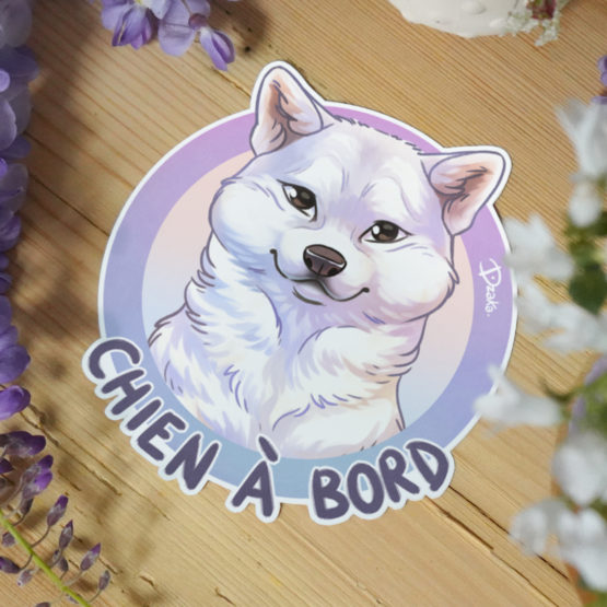 Sticker Auto • Akita • 3 Coloris – Image 6