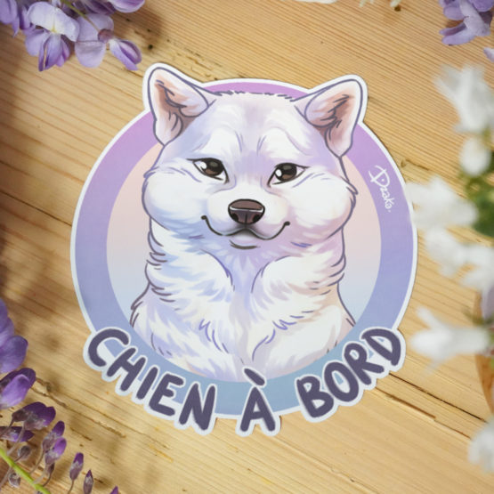 Sticker Auto • Akita • 3 Coloris – Image 7
