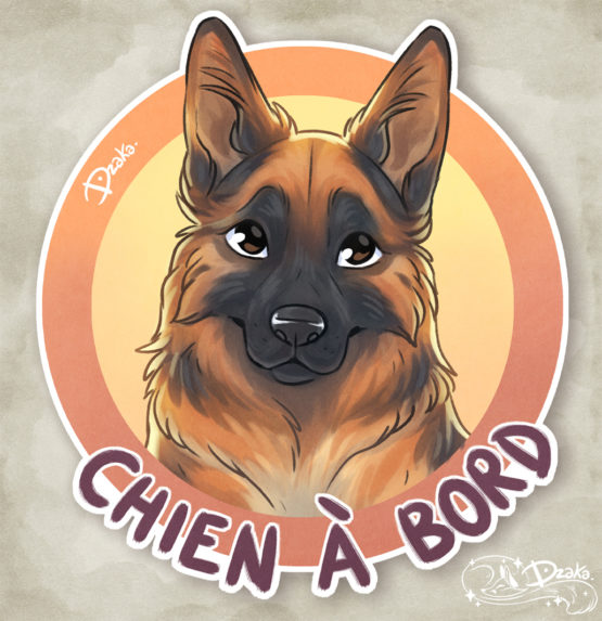 Sticker Auto • Berger Allemand