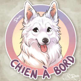 Sticker Auto • Berger Blanc Suisse