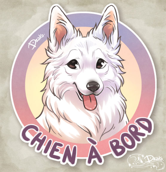 Sticker Auto • Berger Blanc Suisse