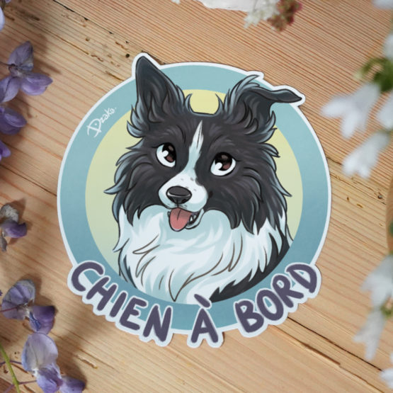 Sticker Auto • Border Collie • 5 Coloris – Image 4