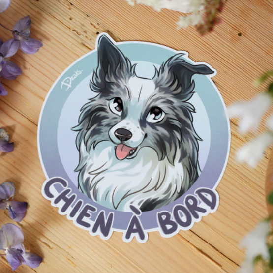 Sticker Auto • Border Collie • 5 Coloris – Image 8