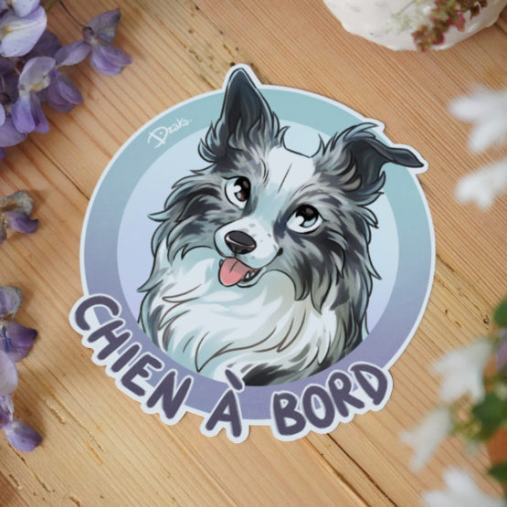 Sticker Auto • Border Collie • 5 Coloris – Image 9