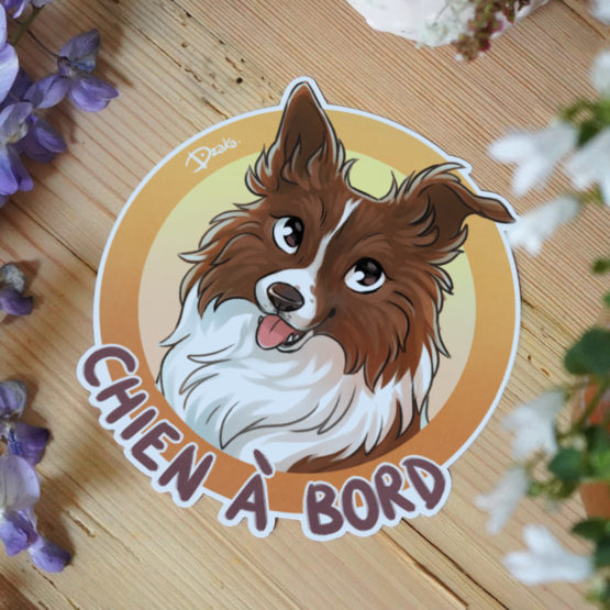 Sticker Auto • Border Collie • 5 Coloris – Image 7