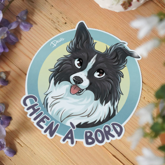 Sticker Auto • Border Collie • 5 Coloris – Image 5