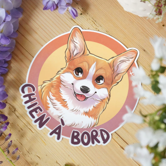 Sticker Auto • Corgi • 2 Coloris – Image 5